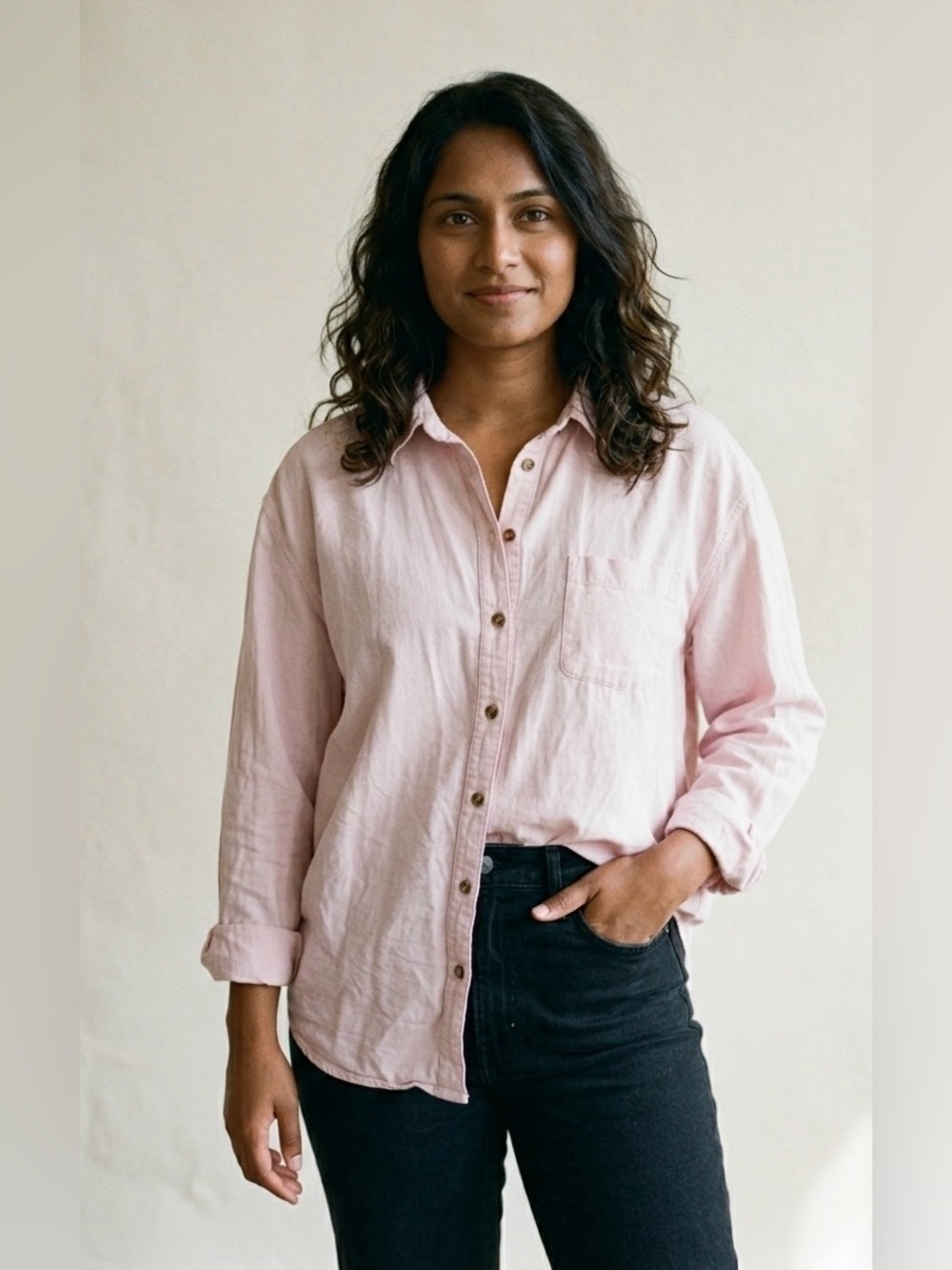 (3 for $30) Boyfriend Fit Button Down Shirt
